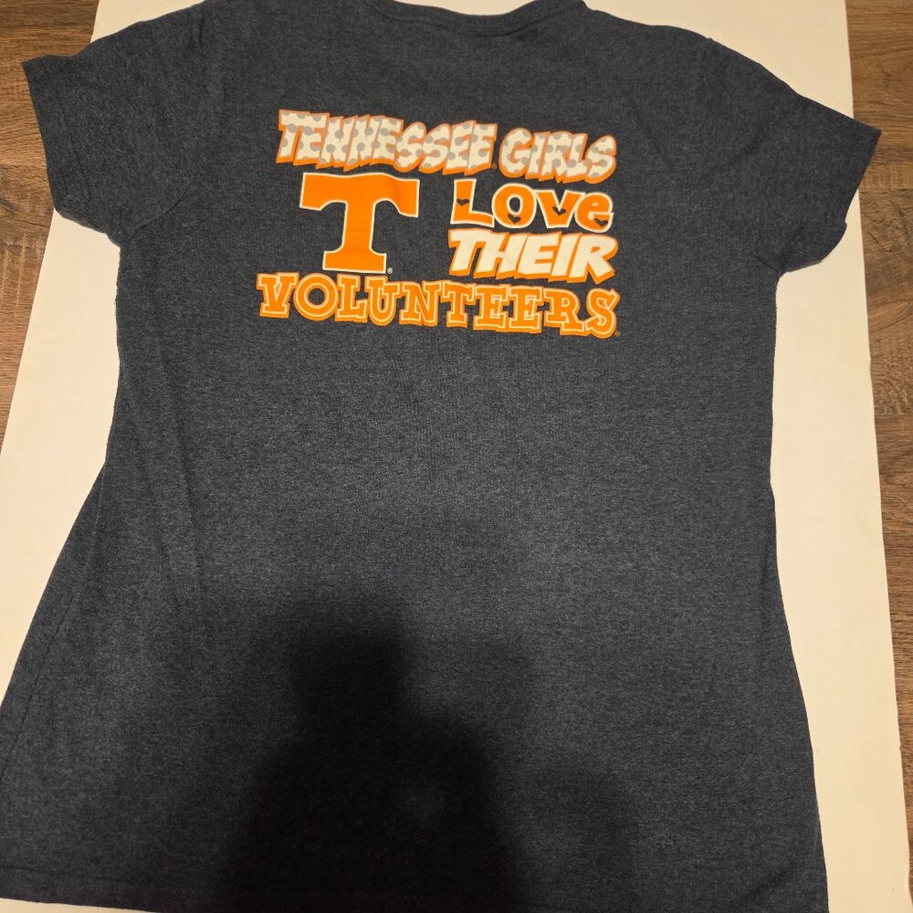 Tennessee Girls Love Their Volunteers Bluish Gray T-Shirt - Size Large